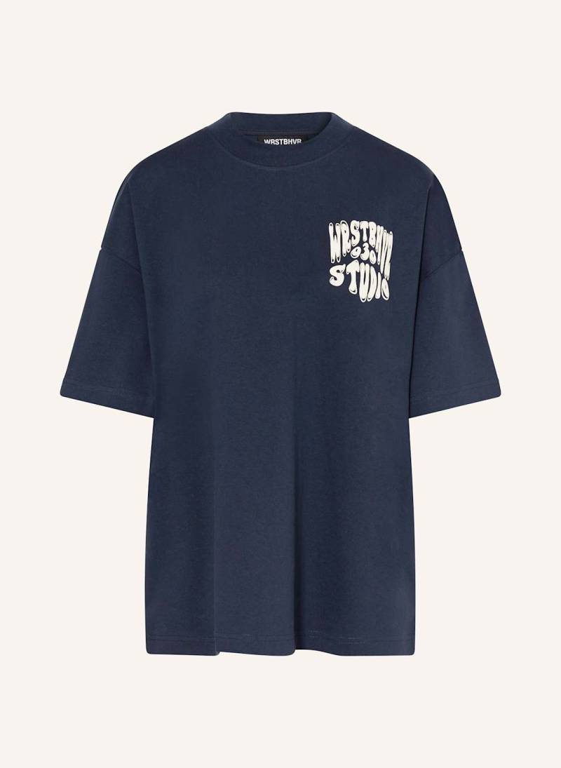 Wrstbhvr T-Shirt Flynn blau von WRSTBHVR