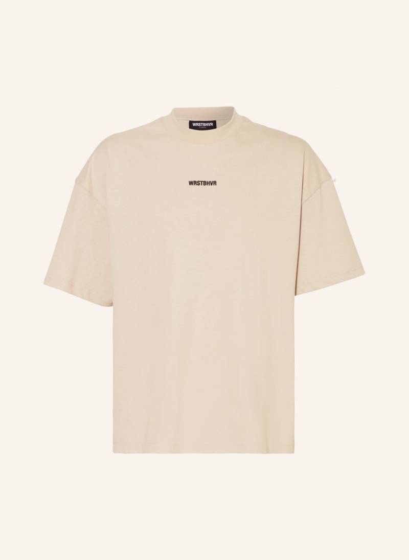 Wrstbhvr T-Shirt Levian beige von WRSTBHVR