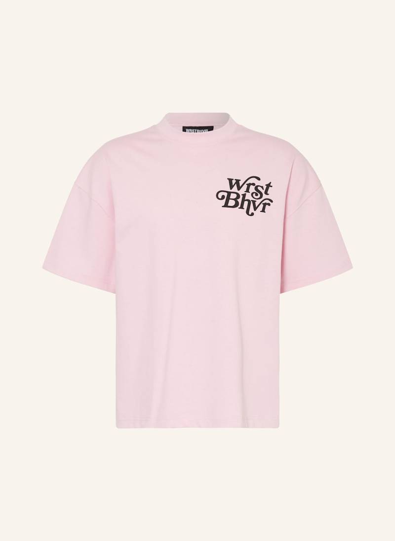 Wrstbhvr T-Shirt Rean rosa von WRSTBHVR