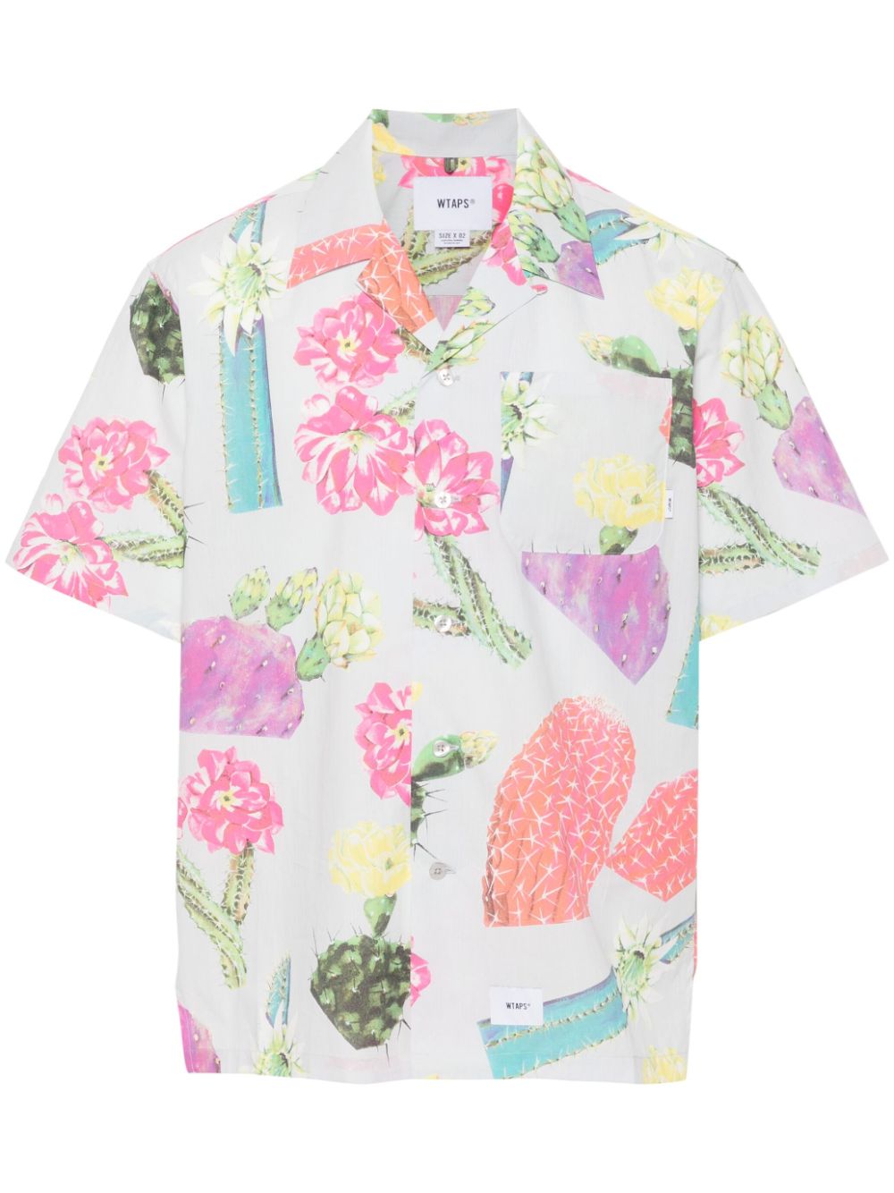 WTAPS cacti-print shirt - Blue von WTAPS