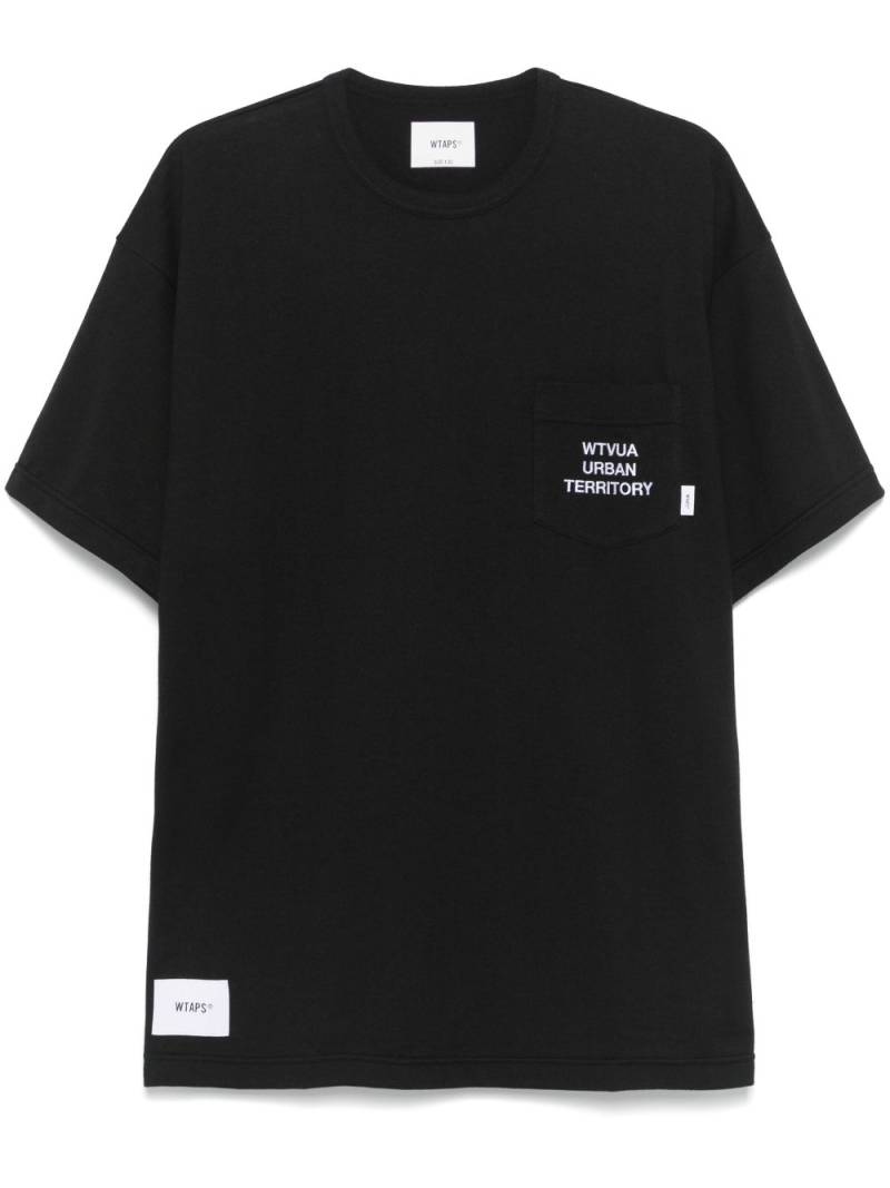 WTAPS logo-embroidered T-shirt - Black von WTAPS