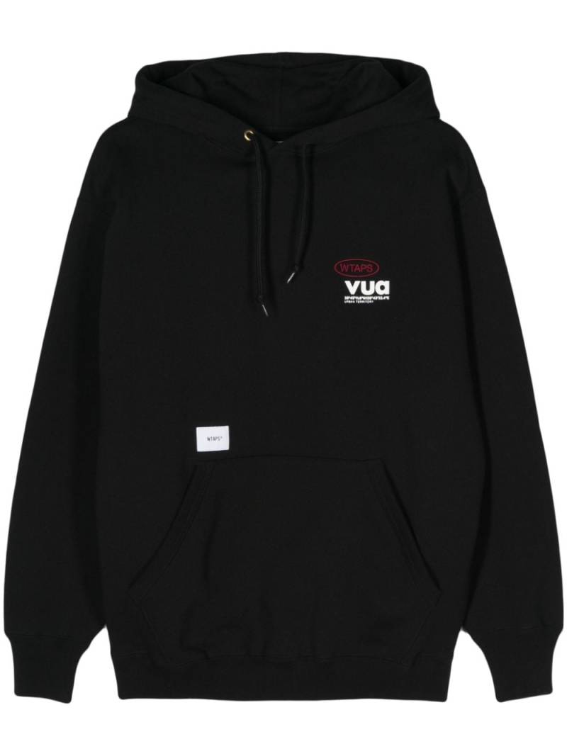 WTAPS logo-embroidered hoodie - Black von WTAPS