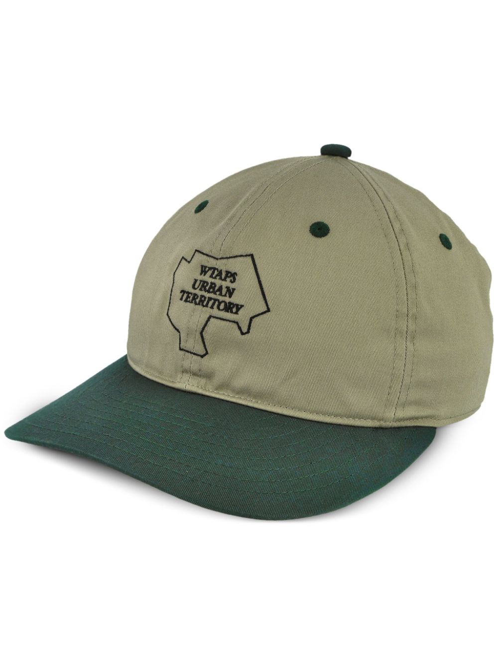 WTAPS logo embroidered twill cap - Green von WTAPS