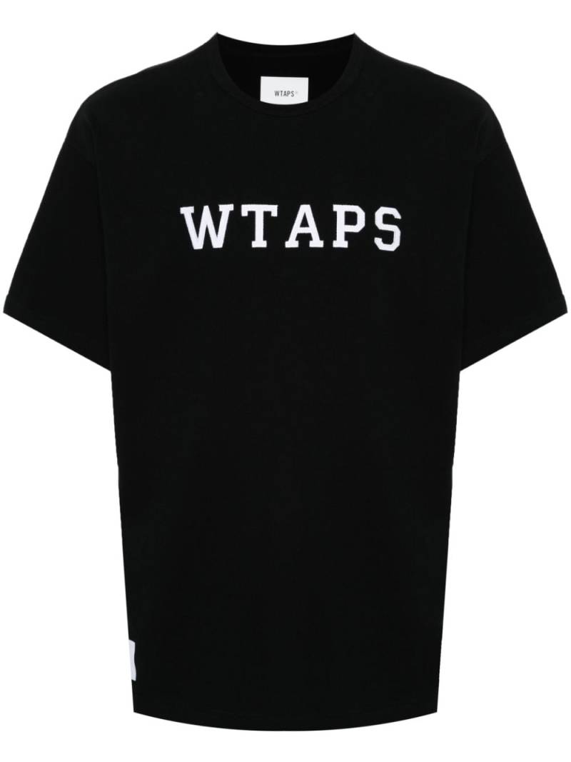 WTAPS logo-patches cotton T-shirt - Black von WTAPS