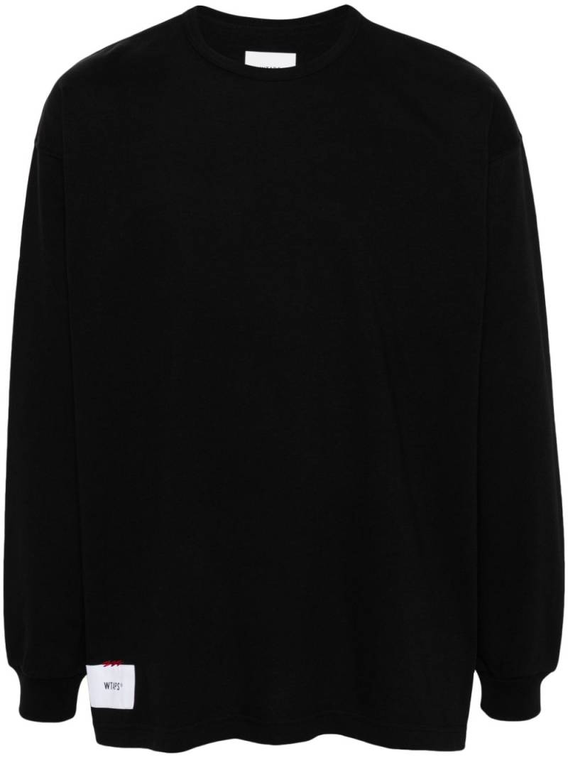 WTAPS logo-print cotton sweatshirt - Black von WTAPS