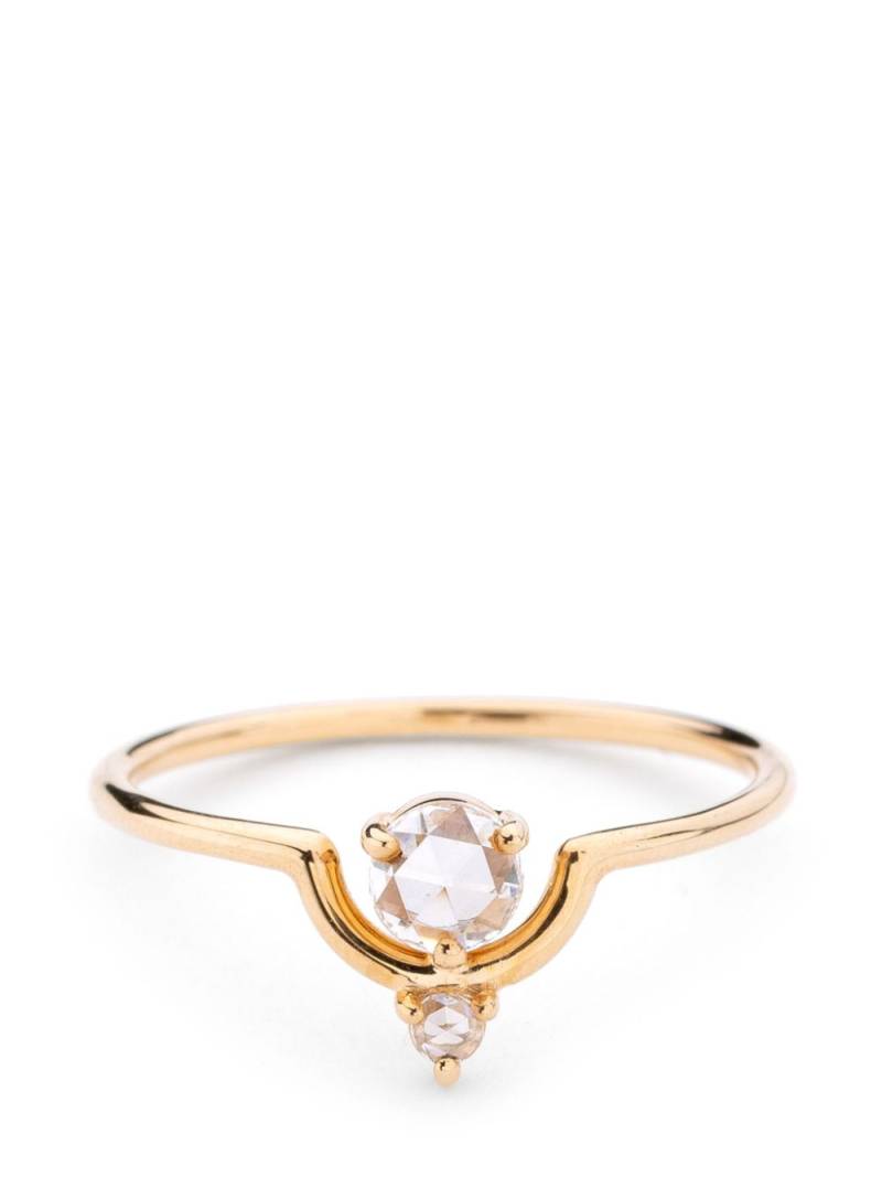 WWAKE 14kt yellow gold Nestled diamond ring von WWAKE