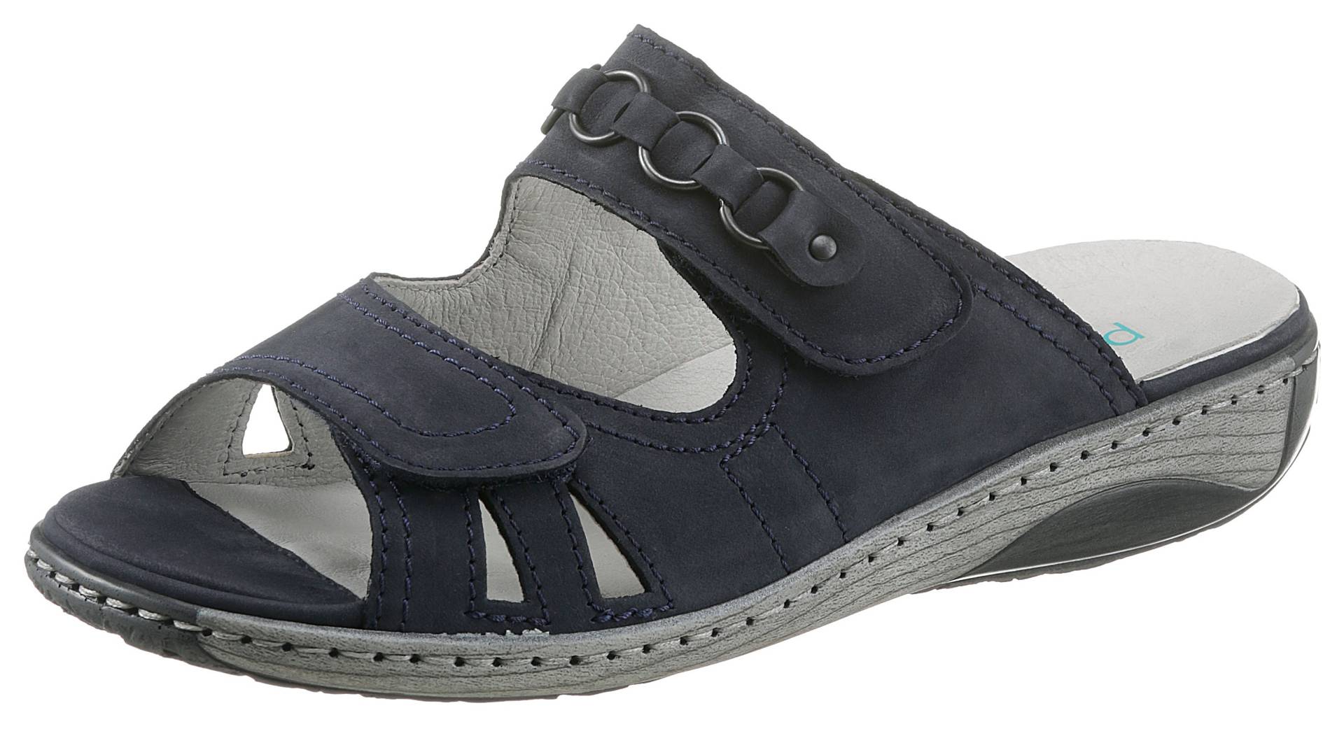 Waldläufer Pantolette »GARDA«, Keilabsatz, Sommerschuh, Schlappen mit Schmuckapplikation, Weite G Waldläufer Pantolette »GARDA«, Keilabsatz, Sommerschuh, Schlappen mit Schmuckapplikation, Weite G von Waldläufer