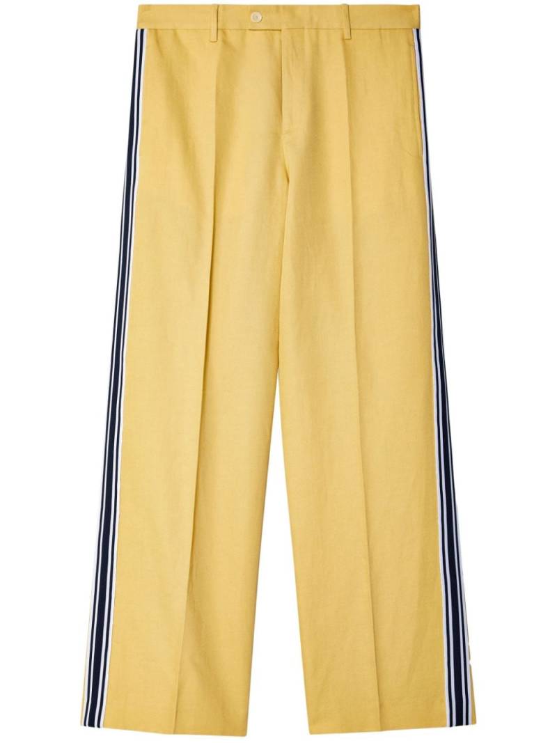 Wales Bonner Constant straight-leg trousers - Yellow von Wales Bonner