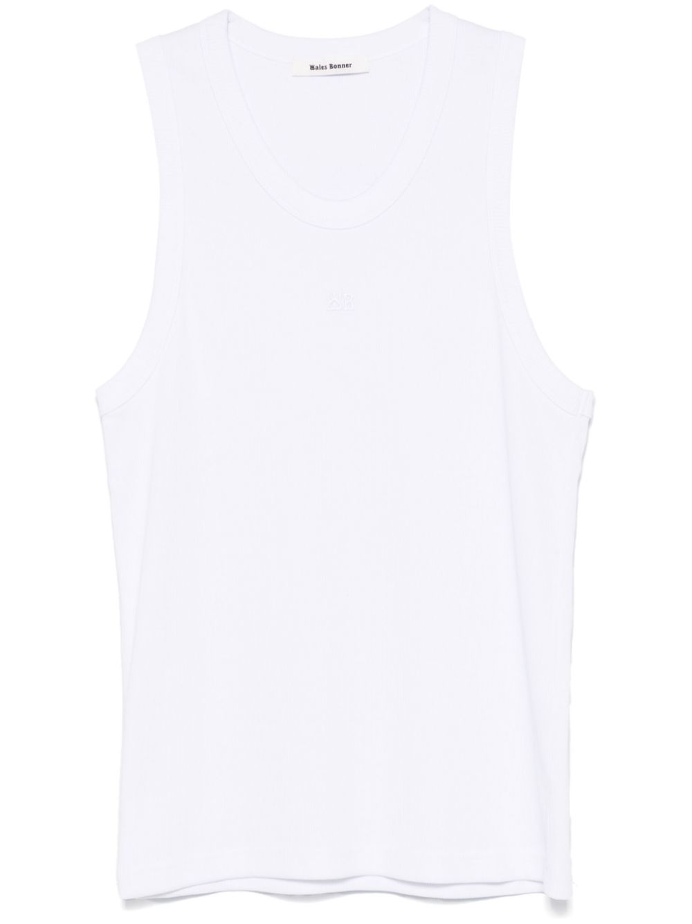 Wales Bonner Record tank top - White von Wales Bonner