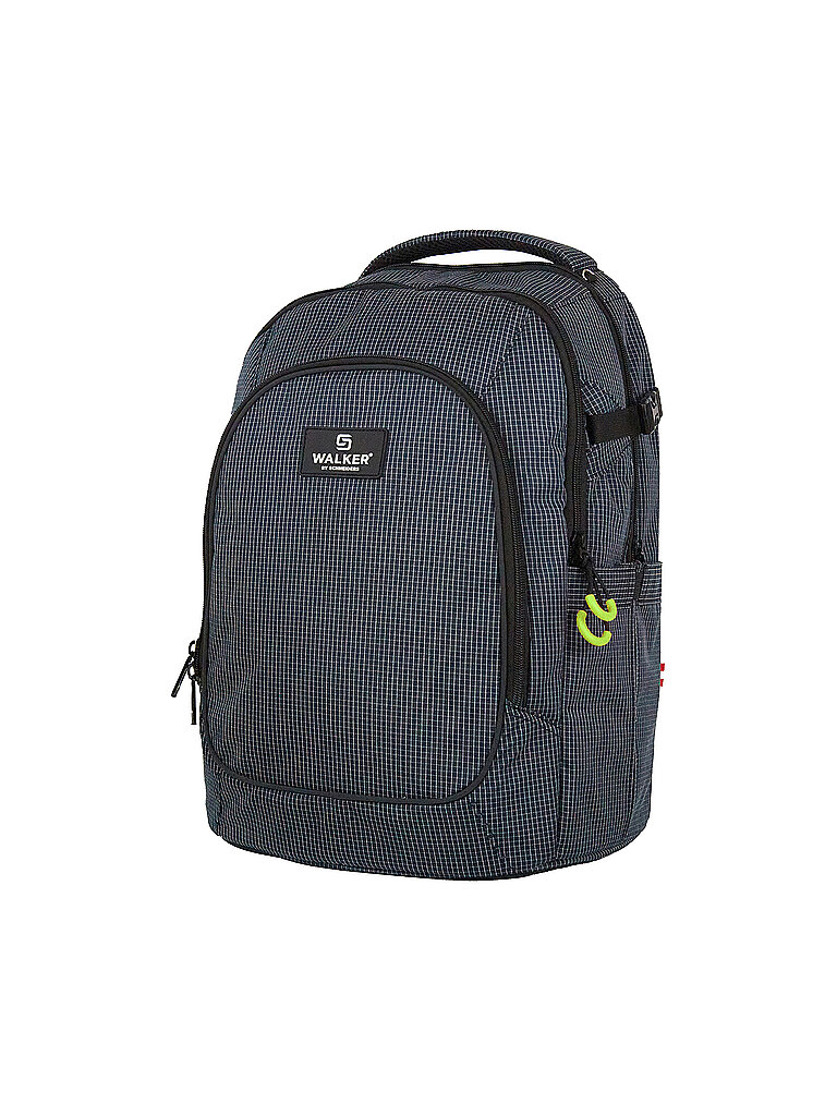 WALKER Schulrucksack Campus Evo 2.0 Grid Navy von Walker