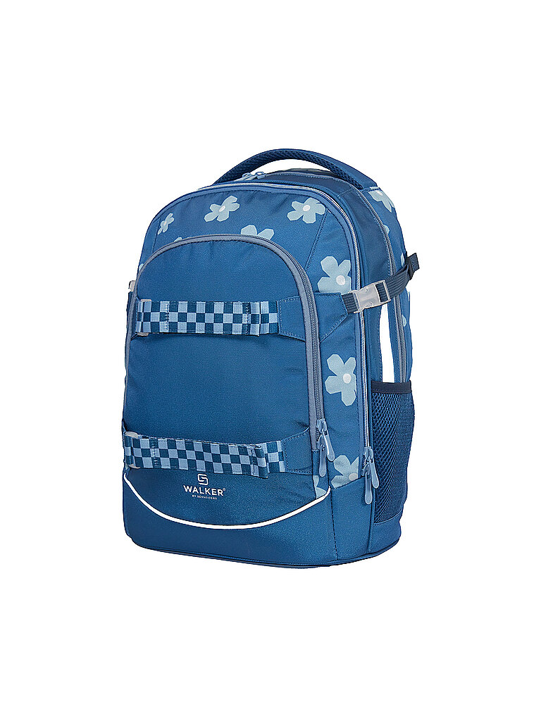 WALKER Schulrucksack Fame 2.0 Uni 90ies Flower Blue von Walker