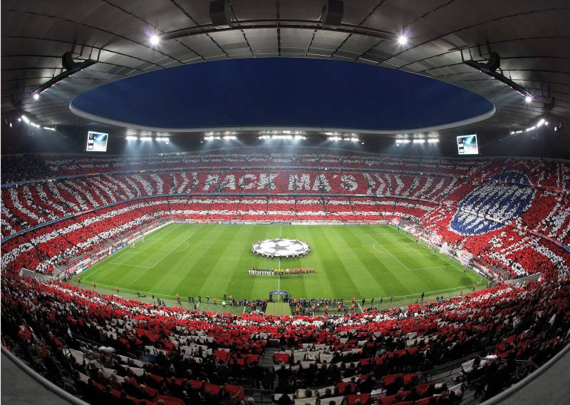 Wall-Art Fototapete »Bayern München Stadion Choreo Pack Mas«, made in Berlin von Wall-Art