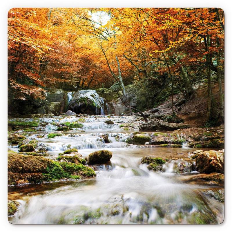 Wall-Art Glasbild »Autumn Waterfall«, Glasposter modern von Wall-Art