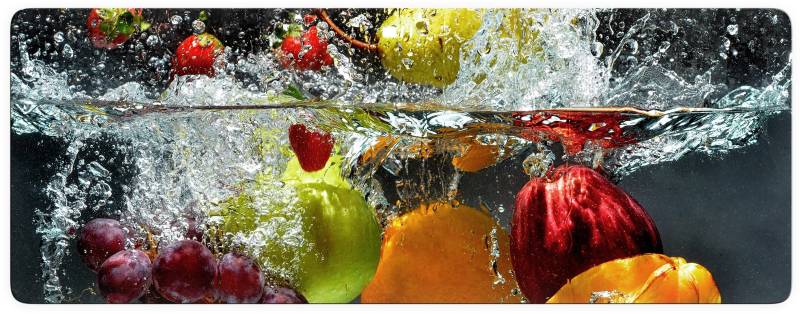 Wall-Art Glasbild »Erfrischendes Obst«, Glasposter modern von Wall-Art