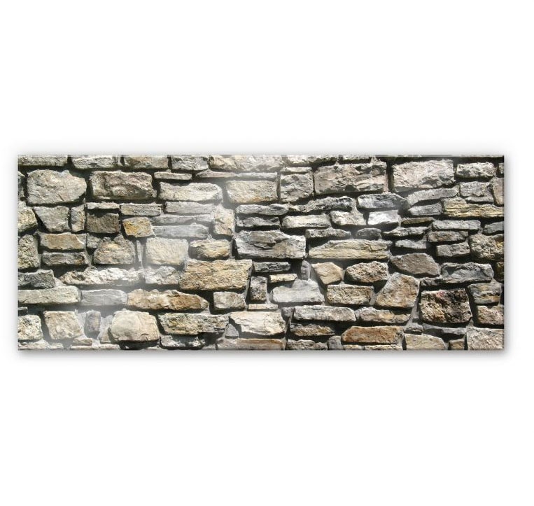 Wall-Art Küchenrückwand »Steinoptik 3D Natursteinmauer«, (Set, 1 tlg.), Herd Waschbecken Wandschutz von Wall-Art