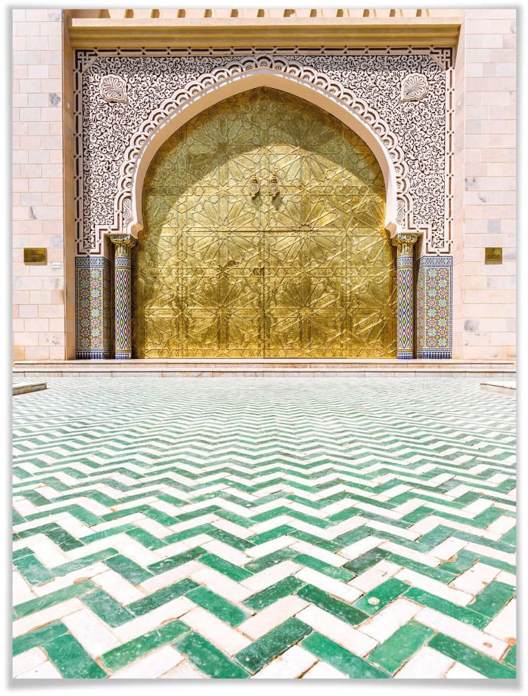 Wall-Art Poster »Alawi Moschee Oman«, Gebäude, (1 St.), Poster ohne Bilderrahmen von Wall-Art