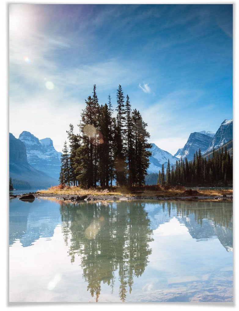 Wall-Art Poster »Jasper Nationalpark Kanada«, Kanada, (1 St.), Poster ohne Bilderrahmen von Wall-Art