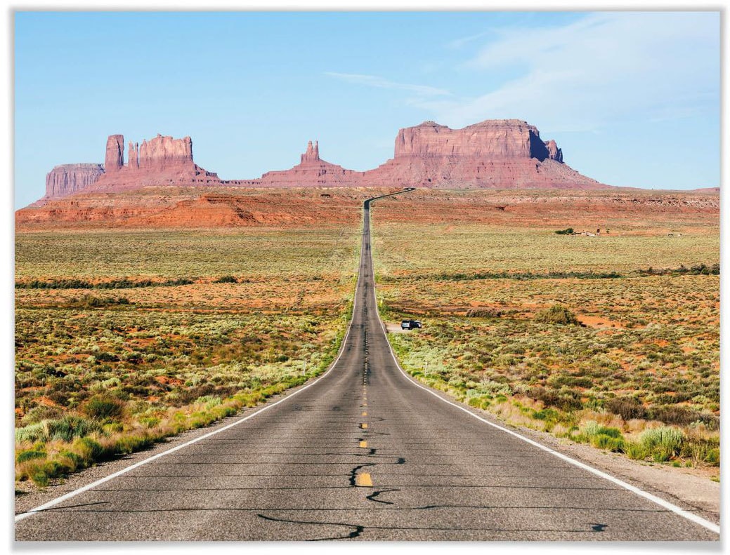 Wall-Art Poster »Monument Valley Arizona«, Landschaften, (1 St.), Poster ohne Bilderrahmen von Wall-Art