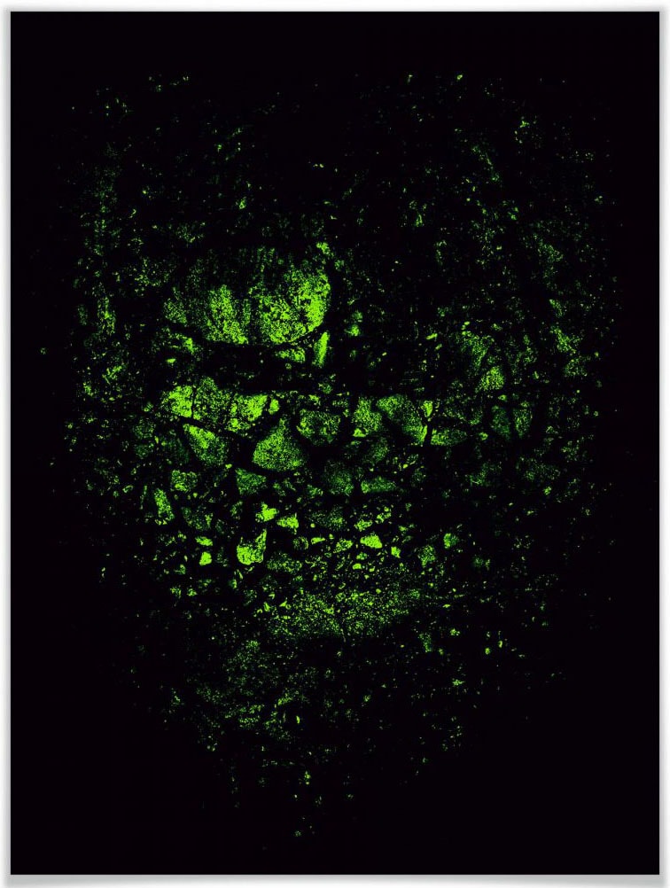 Wall-Art Poster »Nicebleed Marvel Hulk Kunstdruck«, Comic, (1 St.), Poster ohne Bilderrahmen von Wall-Art