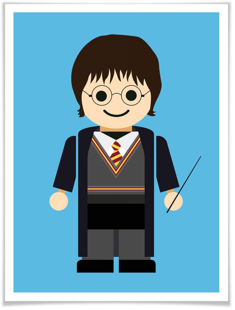 Wall-Art Poster »Playmobil Harry Potter Spielzeug«, Kinder, (1 St.), Poster ohne Bilderrahmen von Wall-Art