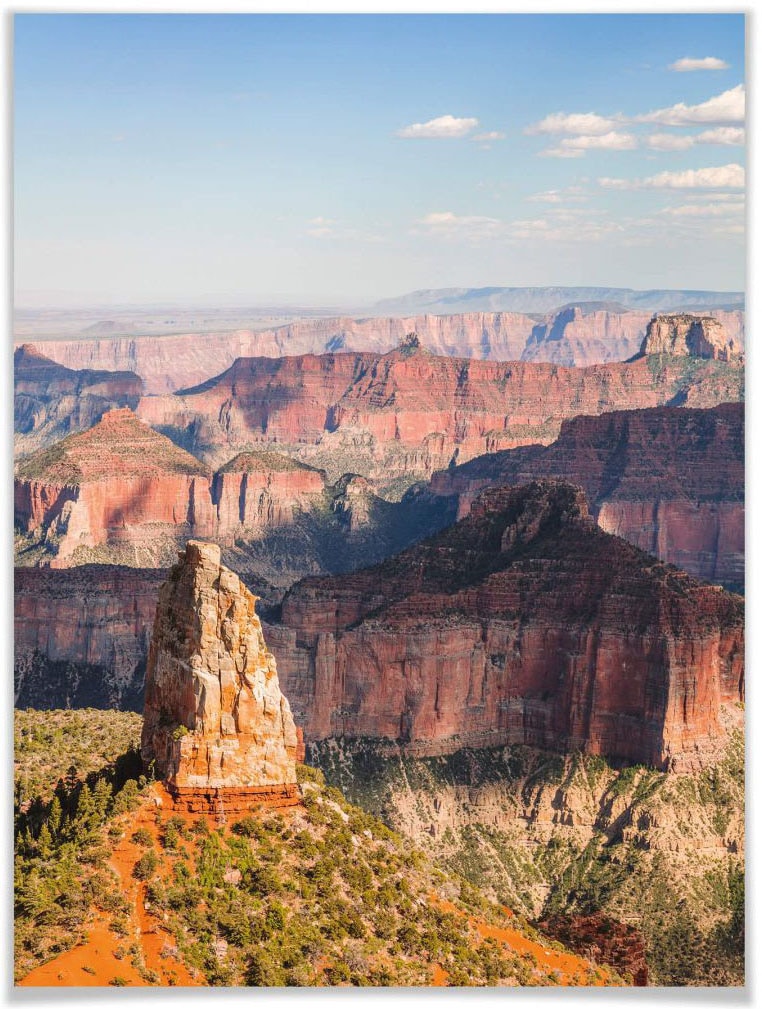 Wall-Art Poster »Point Imperial Grand Canyon«, Landschaften, (1 St.), Poster ohne Bilderrahmen von Wall-Art