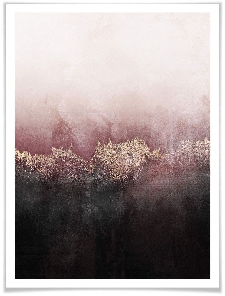 Wall-Art Poster »Rosa Himmel«, Himmel, (1 St.), Poster ohne Bilderrahmen von Wall-Art