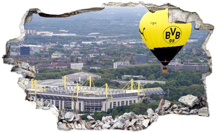 Wall-Art Wandtattoo »3D Fussball BVB Heissluftballon«, (1 St.), selbstklebend, entfernbar von Wall-Art