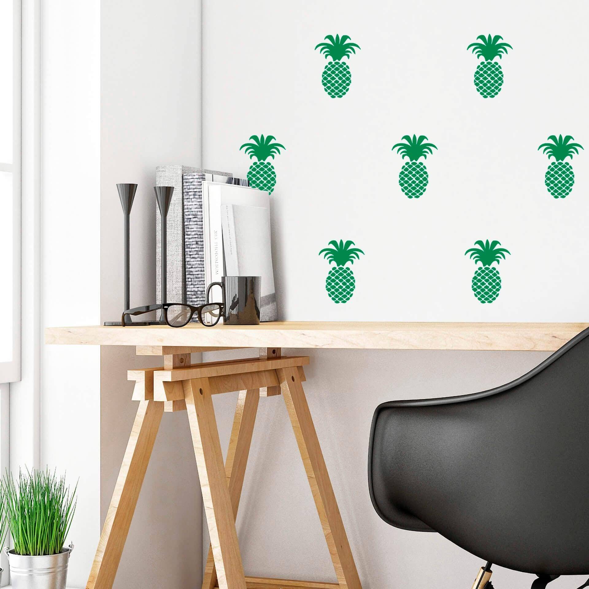 Wall-Art Wandtattoo »Ananas Set«, selbstklebend, entfernbar von Wall-Art