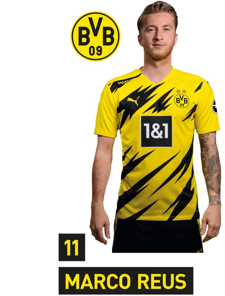 Wall-Art Wandtattoo »BVB Reus Portrait 2020/2021«, (1 St.), selbstklebend, entfernbar von Wall-Art