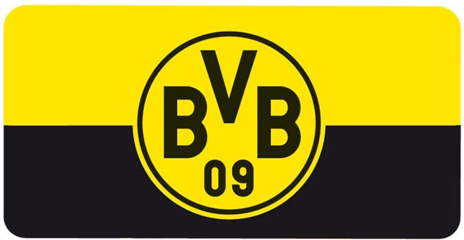 Wall-Art Wandtattoo »Borussia Dortmund Banner gelb«, (1 St.), selbstklebend, entfernbar von Wall-Art