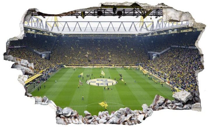 Wall-Art Wandtattoo »Borussia Dortmund Fan Choreo«, (1 St.), selbstklebend, entfernbar von Wall-Art