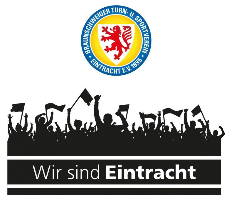 Wall-Art Wandtattoo »Eintracht Braunschweig Fans Logo«, (1 St.), selbstklebend, entfernbar von Wall-Art