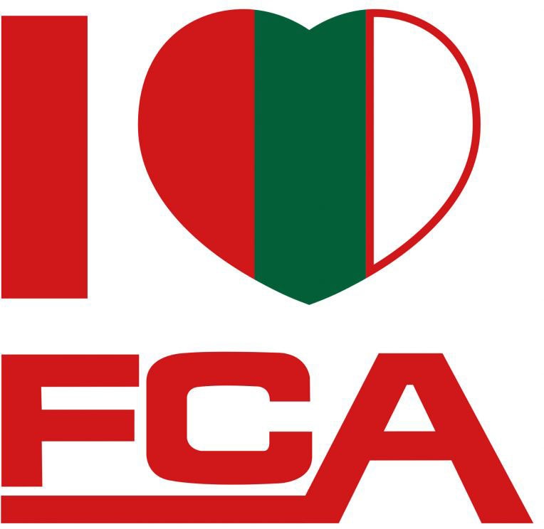 Wall-Art Wandtattoo »FC Augsburg I love FCA«, (Set, 1 St.), selbstklebend, entfernbar von Wall-Art