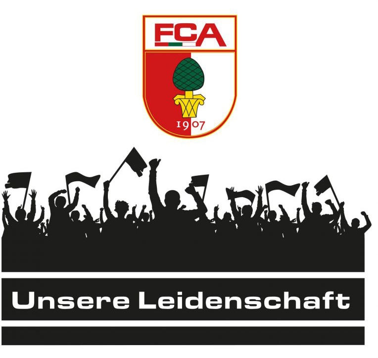 Wall-Art Wandtattoo »FC Augsburg Leidenschaft Fans«, (1 St.), selbstklebend, entfernbar von Wall-Art