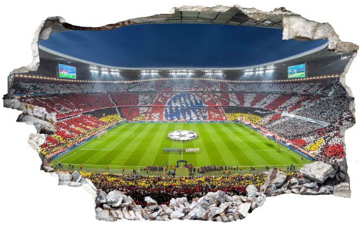 Wall-Art Wandtattoo »FCB Stadion Immer weiter«, (1 St.), selbstklebend, entfernbar von Wall-Art