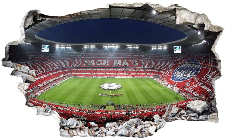 Wall-Art Wandtattoo »FCB Stadion Pack Ma's«, (1 St.), selbstklebend, entfernbar von Wall-Art