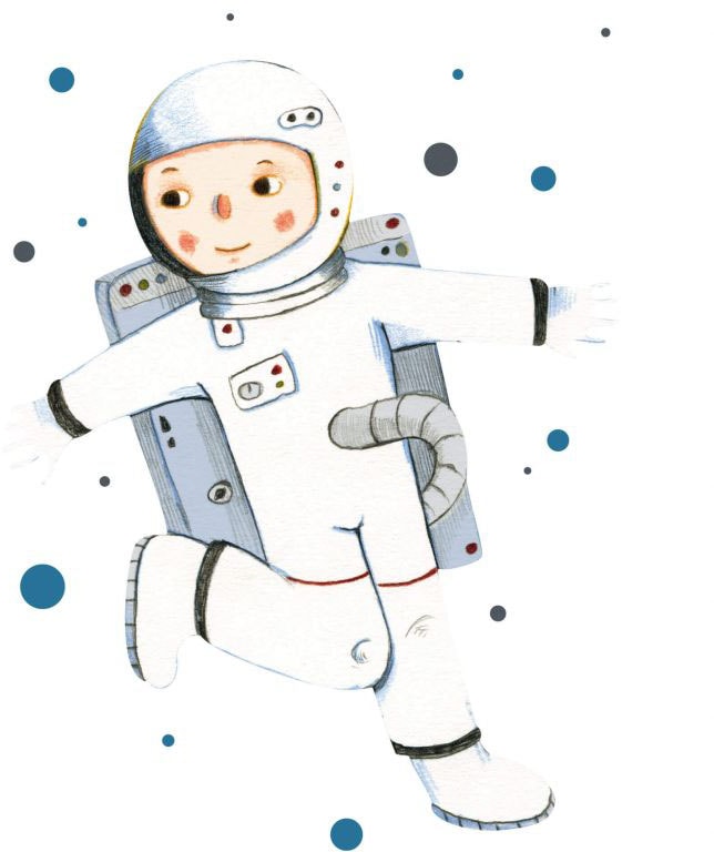 Wall-Art Wandtattoo »Fliegender Astronaut Junge«, (1 St.), selbstklebend, entfernbar von Wall-Art