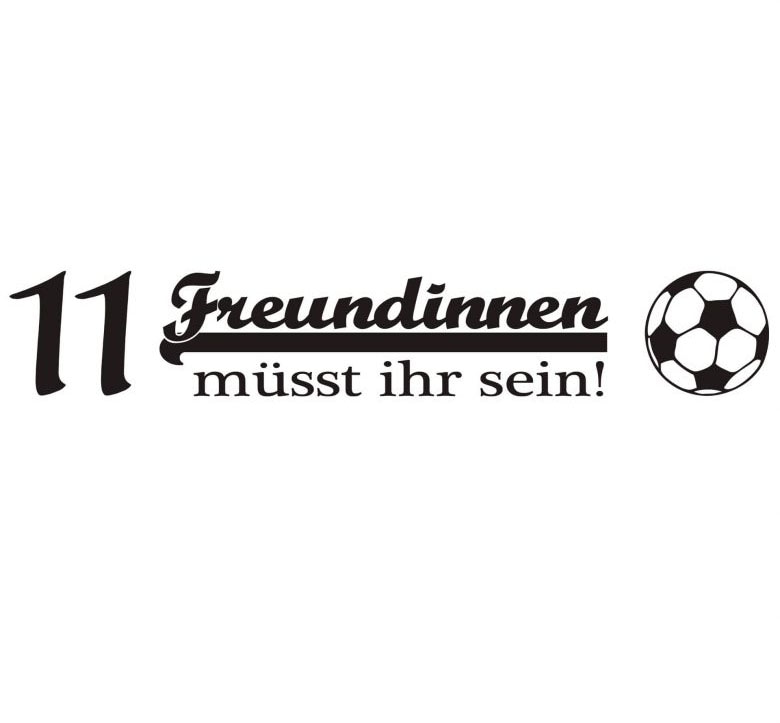 Wall-Art Wandtattoo »Fussball 11 Freundinnen«, (1 St.), selbstklebend, entfernbar von Wall-Art