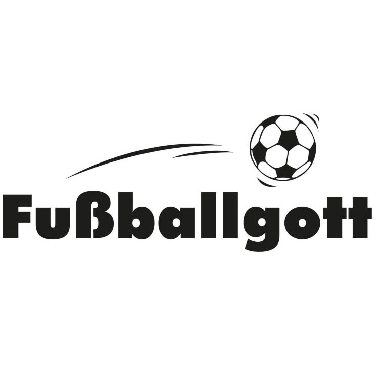 Wall-Art Wandtattoo »Fussball Aufkleber Fussballgott«, (1 St.), selbstklebend, entfernbar von Wall-Art