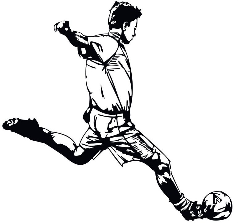 Wall-Art Wandtattoo »Fussball Aufkleber Kicker 03«, (1 St.), selbstklebend, entfernbar von Wall-Art