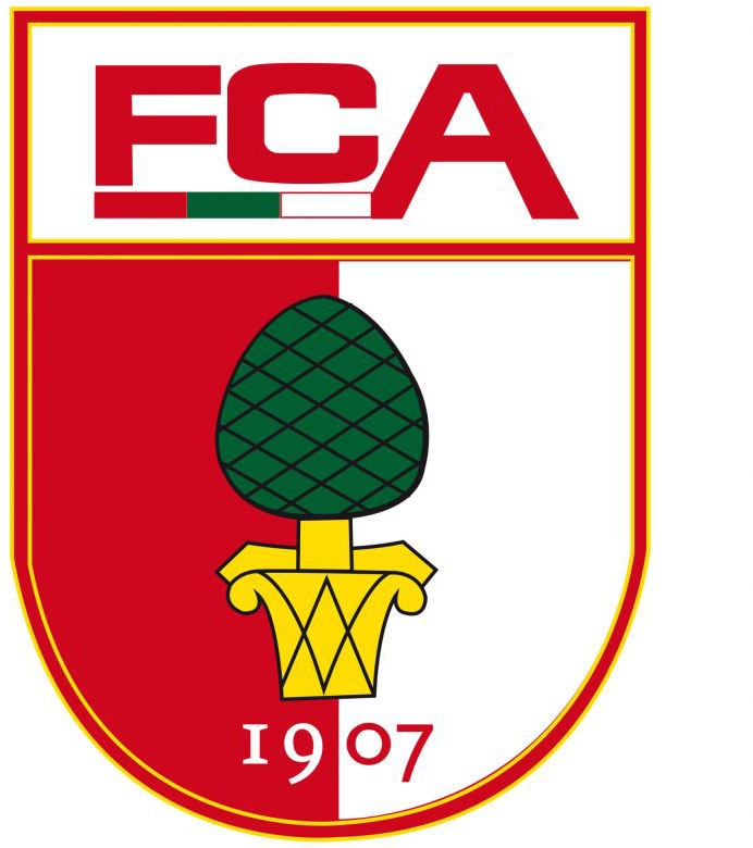Wall-Art Wandtattoo »Fussball FC Augsburg Logo«, (1 St.), selbstklebend, entfernbar von Wall-Art