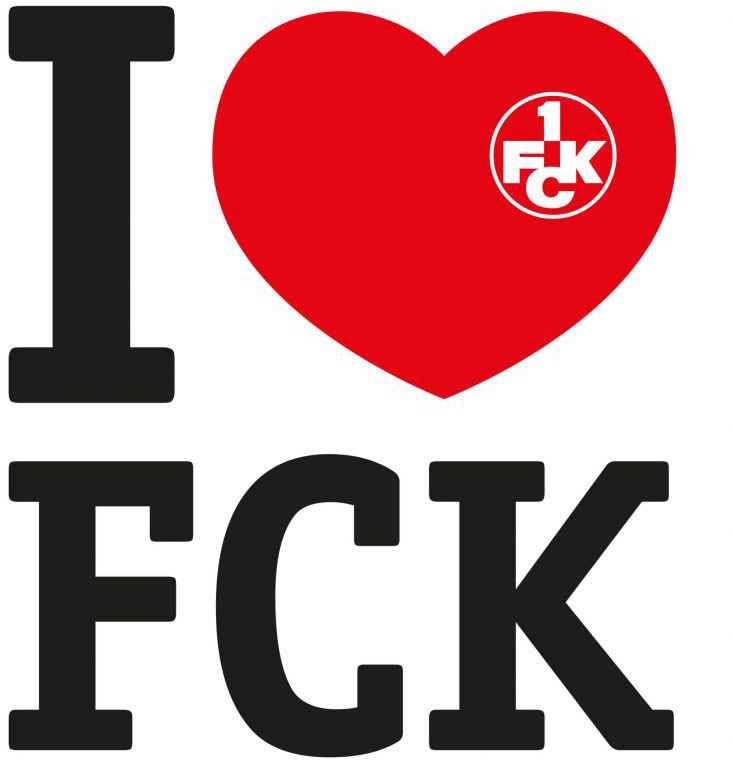 Wall-Art Wandtattoo »Fussball Fanartikel I love FCK«, (1 St.), selbstklebend, entfernbar von Wall-Art