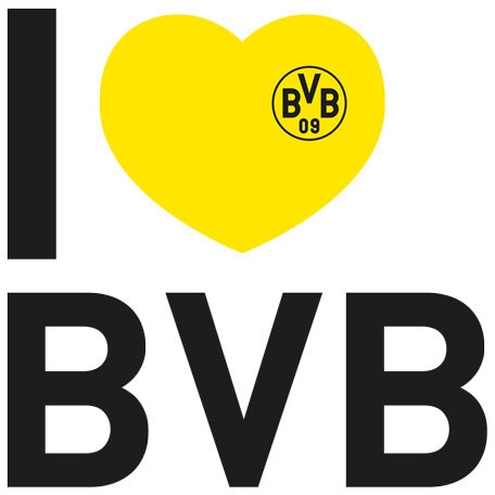 Wall-Art Wandtattoo »Fussball I love BVB«, (1 St.), selbstklebend, entfernbar von Wall-Art