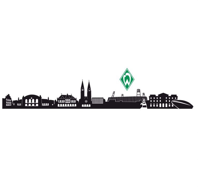 Wall-Art Wandtattoo »Fussball Werder Bremen Logo«, (1 St.), selbstklebend, entfernbar von Wall-Art