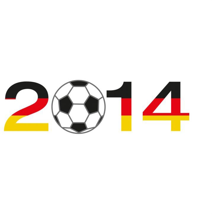 Wall-Art Wandtattoo »Fussballdeko 2014 mit Fussball«, (1 St.), selbstklebend, entfernbar von Wall-Art