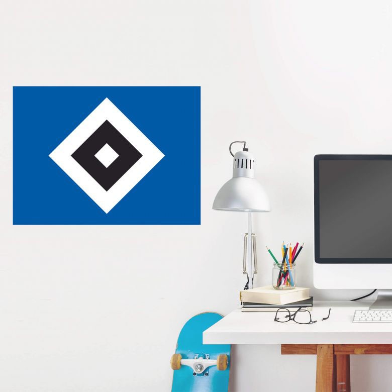 Wall-Art Wandtattoo »Hamburger SV Logo HSV«, (1 St.), selbstklebend, entfernbar von Wall-Art