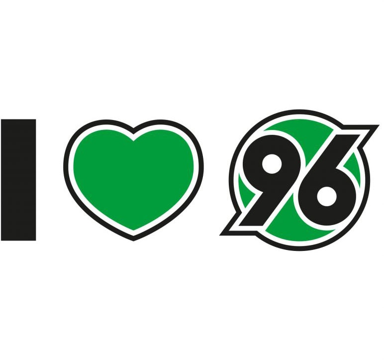 Wall-Art Wandtattoo »Hannover 96 Spruch I love 96«, (1 St.), selbstklebend, entfernbar von Wall-Art