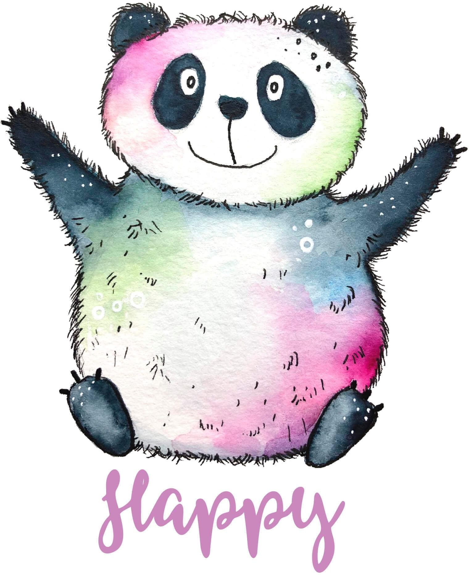 Wall-Art Wandtattoo »Happy Panda«, selbstklebend, entfernbar von Wall-Art