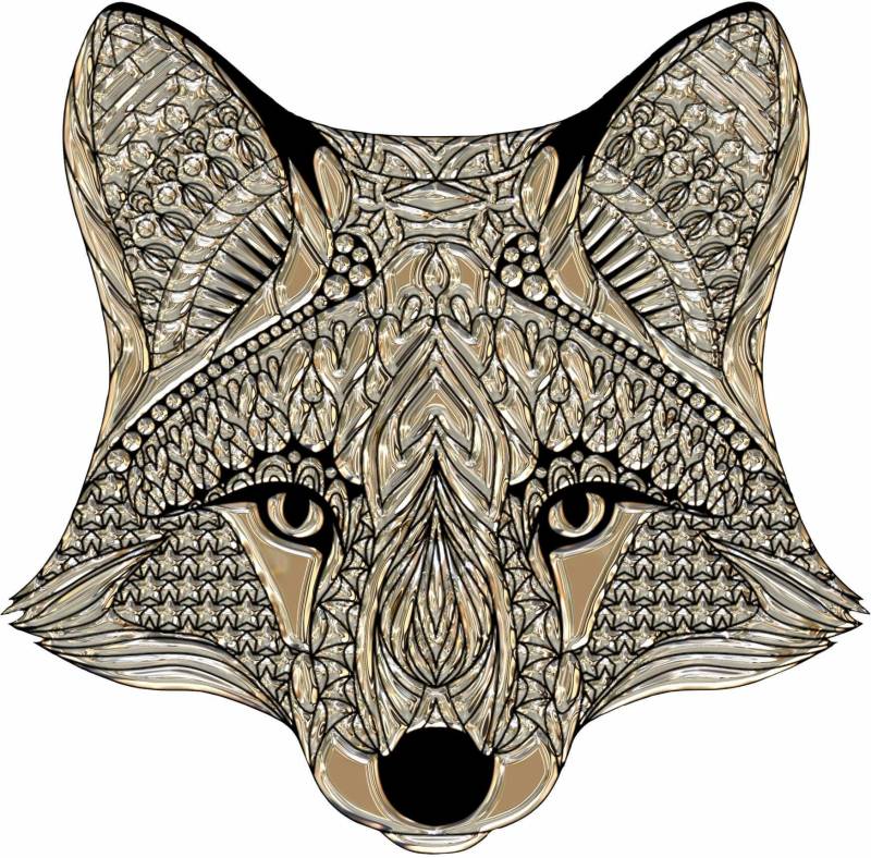 Wall-Art Wandtattoo »Metallic Fox Fuchs Waldtiere«, selbstklebend, entfernbar von Wall-Art