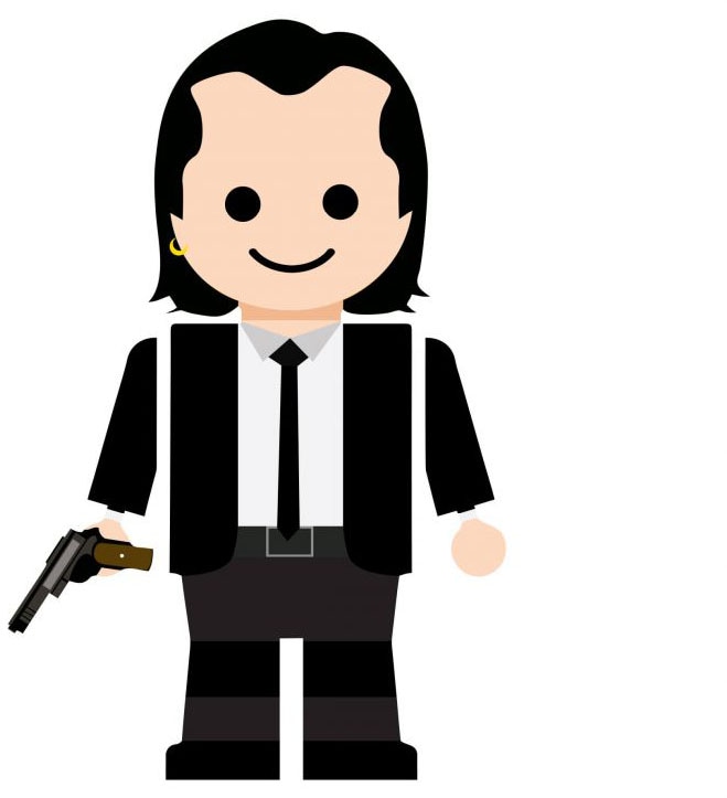 Wall-Art Wandtattoo »Pulp Fiction Vincent Vega«, (1 St.), selbstklebend, entfernbar von Wall-Art